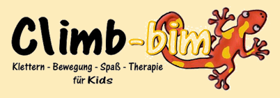 Climb-bim – Klettern, Bewegung, Spaß, Therapie für Kids (Gecko-Logo)